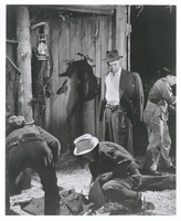 Photograph of Howard Hughes on the set of The Outlaw, Hollywood, circa 1941