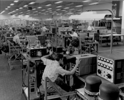 Photograph of radar testing at the Hughes Aircraft Company, Culver City, California, 1959