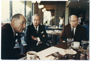 Photograph of Robert Maheu and two unidentified men, circa 1970s