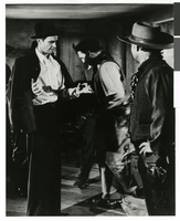 Photograph of Howard Hughes on the movie set of The Outlaw, Hollywood, circa 1941