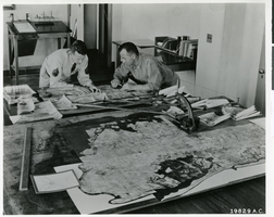 Photograph of Army Air Forces officers, Mitchell Field, New York, circa 1940s - 1950s