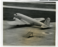Photograph of aircraft on tarmac, 1930-1950