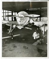Photogrpah of the Howard Hughes H-1 Racer aircraft, circa 1937