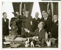 Photograph of Howard Hughes and Franklin D. Roosevelt, Washington D.C., circa 1936