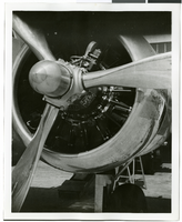 Photograph of a plane propeller, circa 1937