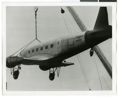 Photograph of one of Howard Hughes' planes, circa late 1930s