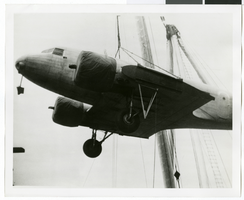 Photograph of one of Howard Hughes' planes, circa late 1930s