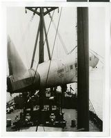 Photograph of one of Howard Hughes' planes, circa late 1930s