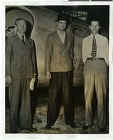 Photograph of Howard Hughes and two other men, circa late 1930s