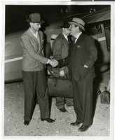 Photograph of Howard Hughes and Grover Whalen, July 4, 1938