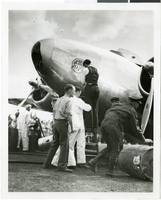 Photograph of the Lockheed 14 aircraft, Fairbanks, Alaska, July 15, 1938