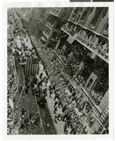 Photograph of a parade procession, New York, July 15, 1938
