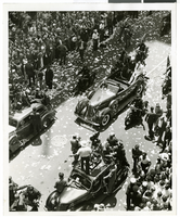 Photograph of a parade procession, New York, July 15, 1938