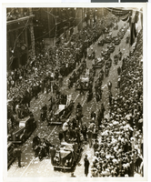 Photograph of a parade procession, New York, July 15, 1938