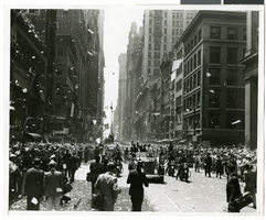 Photograph of a parade procession, New York, July 15, 1938