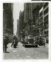 Photograph of a parade procession, New York, July 15, 1938
