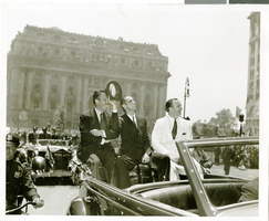 Photograph of Howard Hughes and Grover Whalen, New York City, July 15, 1938