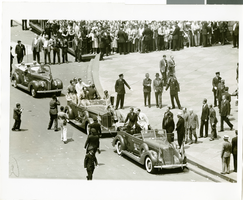 Photograph of a parade for Howard Hughes, New York City, July 15, 1938