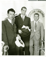Photograph of Howard Hughes at the Washington Airport, July 1938