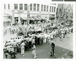 Photograph of a parade for Howard Hughes, Chicago, 1938