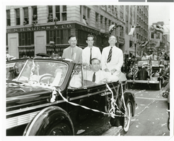 Photograph of a parade for Howard Hughes, Chicago, 1938