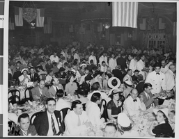 Photograph of a banquet for Howard Hughes, Texas, 1938