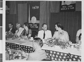 Photograph of a banquet for Howard Hughes, Texas, 1938
