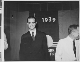 Photograph of a banquet for Howard Hughes, Texas, 1938