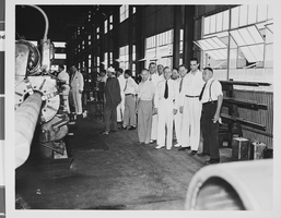 Photograph of Howard Hughes and other men, circa 1938