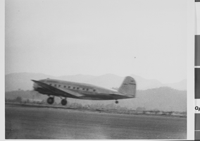 Photograph of Howard Hughes' Boeing Stratoliner, circa late 1930s