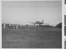 Photograph of Howard Hughes' Boeing Stratoliner, circa late 1930s