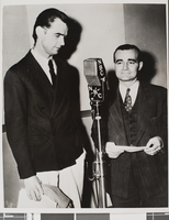 Photograph of Howard Hughes and Clinton Twiss, Hollywood, November 1939