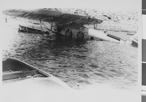 Photograph of Howard Hughes's Sikorsky S-43 in Lake Mead, 1943