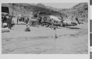 Photograph of Howard Hughes's Sikorsky S-43 at Lake Mead, circa 1943