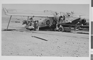 Photograph of Howard Hughes's Sikorsky S-43 at Lake Mead, circa 1943