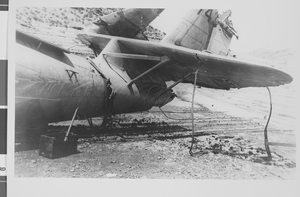Photograph of Howard Hughes's Sikorsky S-43 at Lake Mead, circa 1943