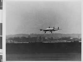 Photograph of the TWA Transcontinental plane, circa 1943
