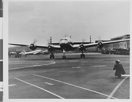 Photograph of the TWA Transcontinental plane, circa 1943