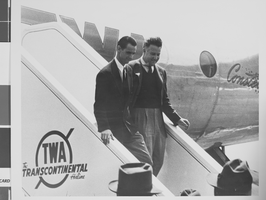 Photograph of Howard Hughes and others, circa 1943