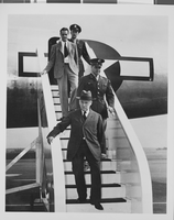 Photograph of Howard Hughes and others, circa 1943
