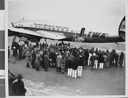 Photograph of Trans World Airline flight, New York, February 15, 1946
