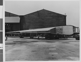Photograph of the construction of Howard Hughes' Hercules, circa 1946
