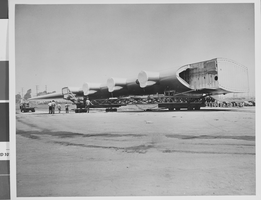 Photograph of the transportation of Howard Hughes' Hercules, California, June 13, 1946