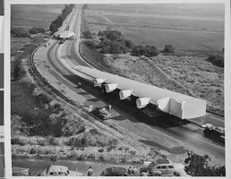 Photograph of the transportation of Howard Hughes' Hercules, California, June 13, 1946