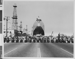 Photograph of Howard Hughes' Hercules, Culver City, California, June 16, 1946