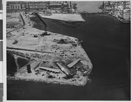 Photograph of Howard Hughes' Hercules, Terminal Island, California, circa 1946