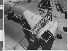 Photograph of Howard Hughes' Hercules, Terminal Island, California, circa 1946