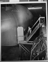 Photograph of Howard Hughes and Joe Pertalli, circa 1947
