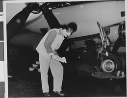 Photograph of Howard Hughes, circa 1947