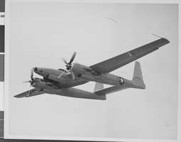 Photograph of the Air Force test plane in flight, circa 1947
